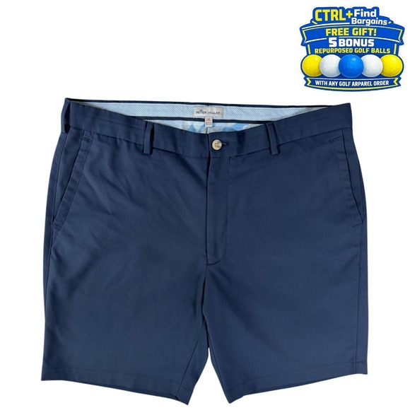 Peter Millar Other - Peter Millar Crown Sport Performance Golf Shorts 100% Polyester Navy Men's 36